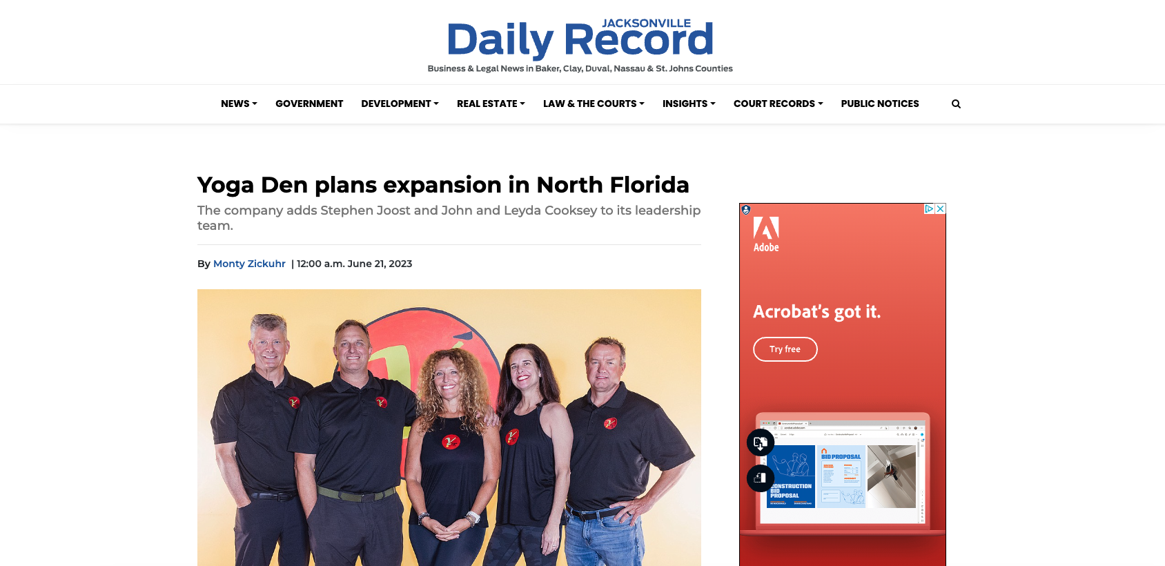 yoga den expansion jacksonville daily record