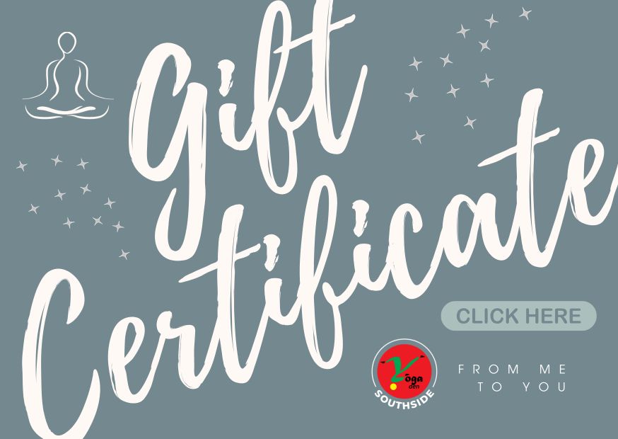 yoga den southside gift certificates